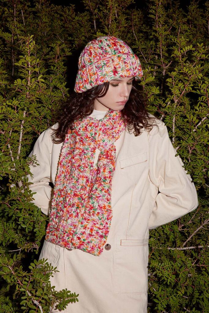 Echarpe 39 et Bonnet 45 catalogue Lang Yarns Punto 84