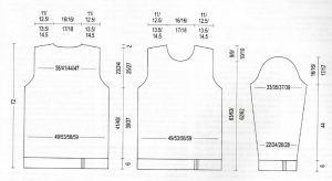 schéma pour pull homme