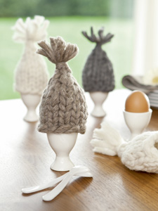 couvre oeuf laine pâques
