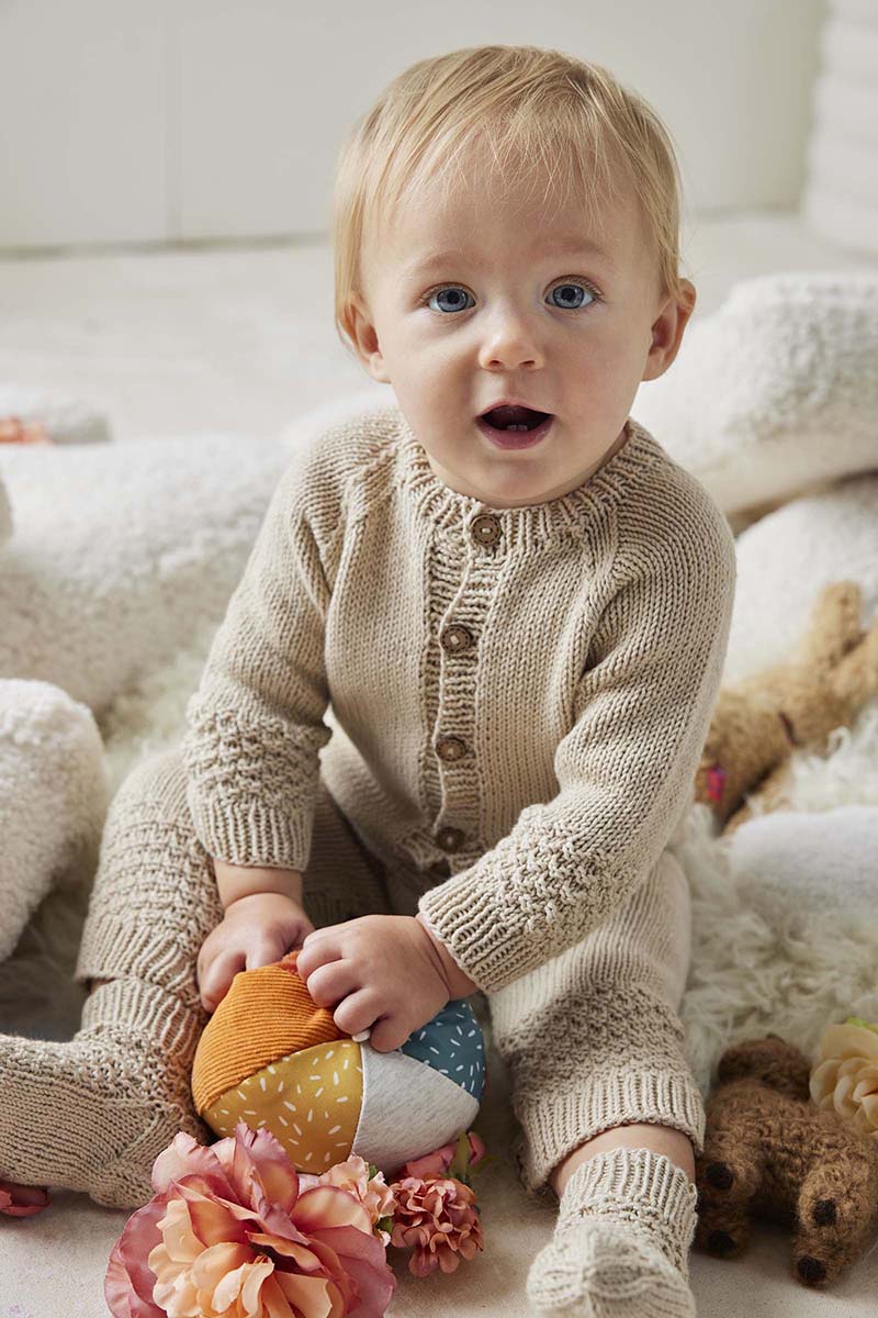 Combinaison 12 catalogue Lang Yarns Punto 83 Baby Cotton Naturally Colored