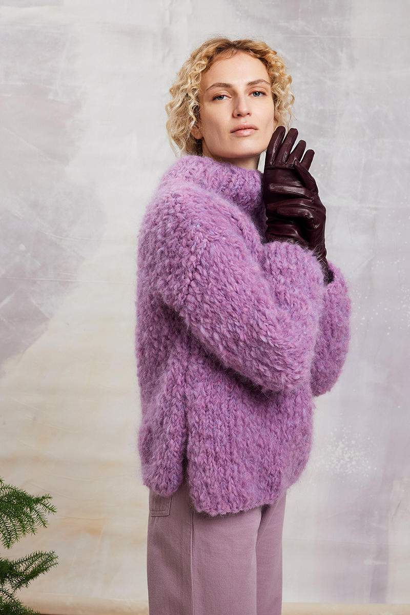 Pull 49 du catalogue Lang Yarns FAM 290 Collection en laine Shirley