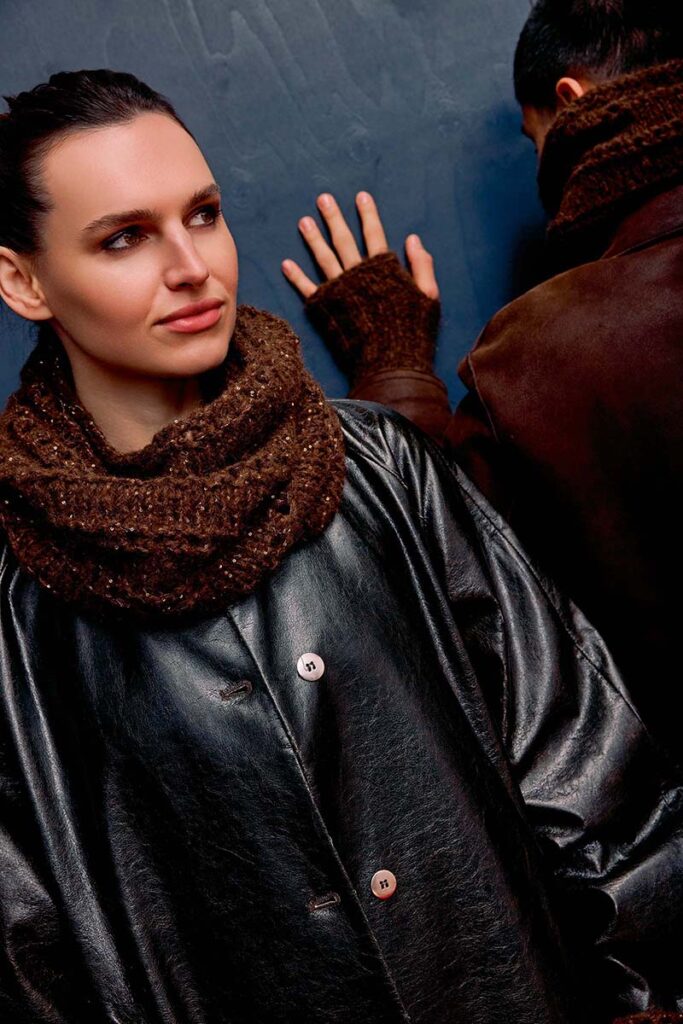 Snood 244 catalogue Lang Yarns Punto 89