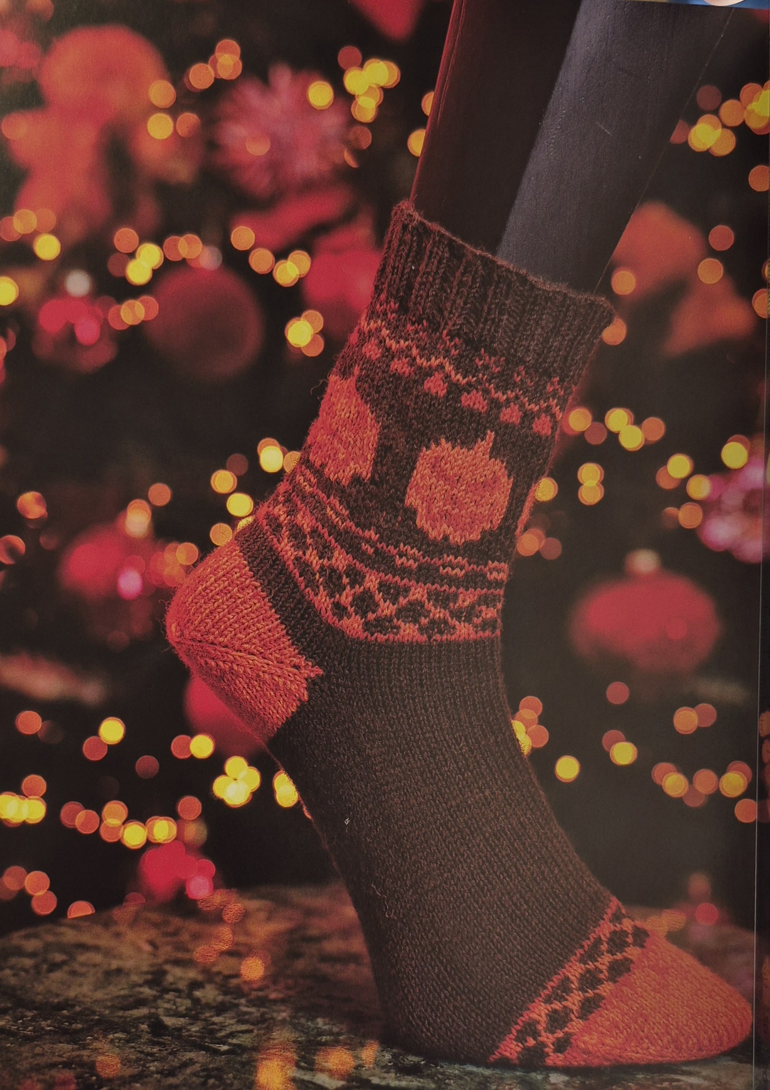 Chaussettes Halloween du livre Chaussettes de Noël Tricot et Crochet avec M. Cey