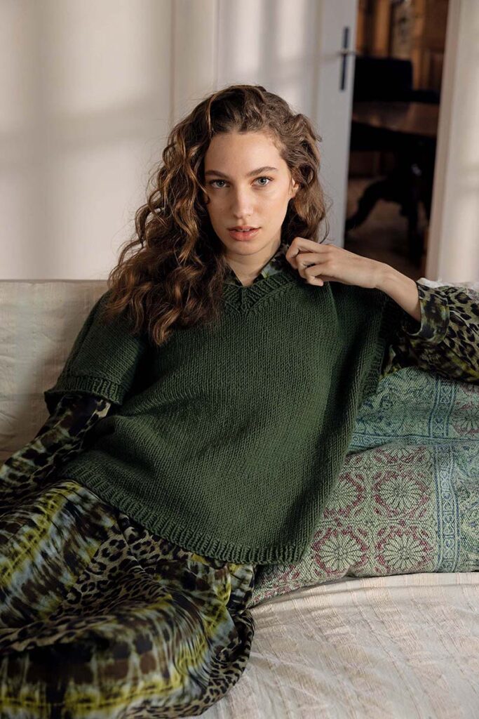 Modèle 5 catalogue Lang Yarns Punto 78 Cashmere