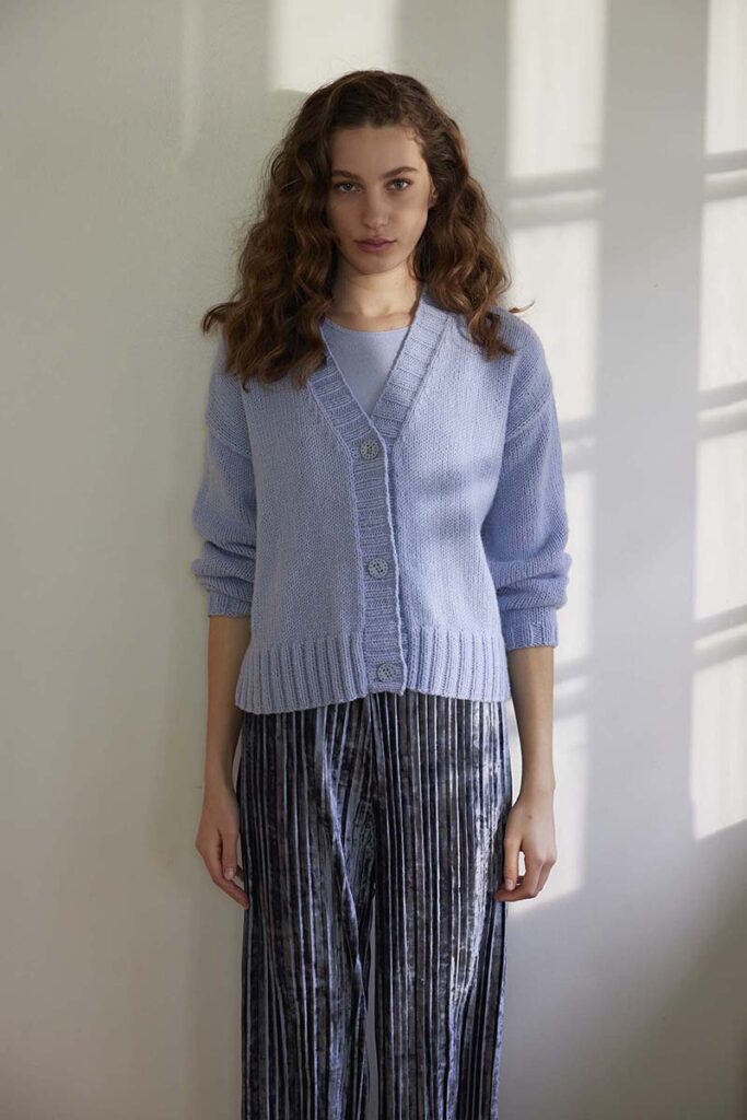 Modèle 13 catalogue Lang Yarns Punto 78 Cashmere