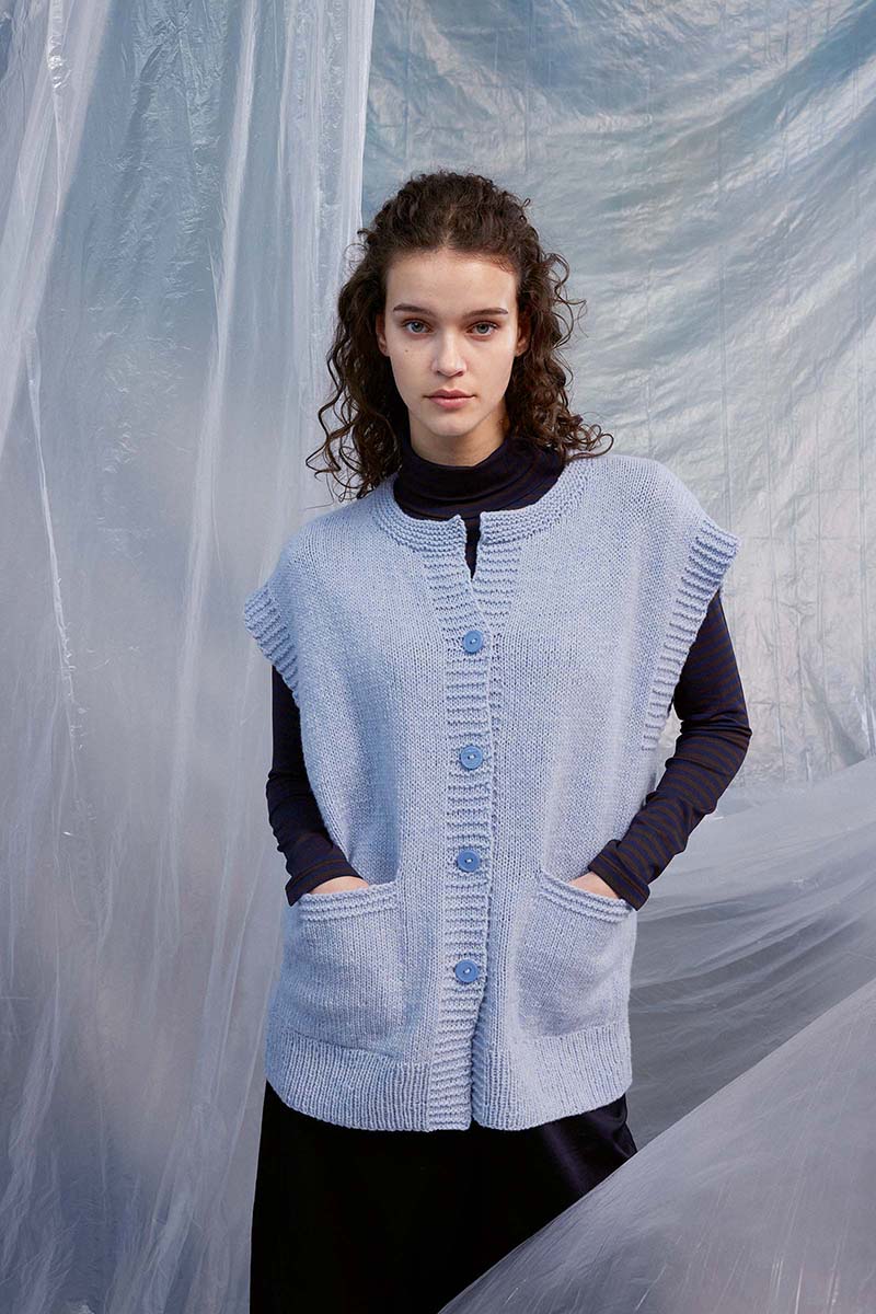 Gilet 85 catalogue Lang Yarns FAM 286 Collection