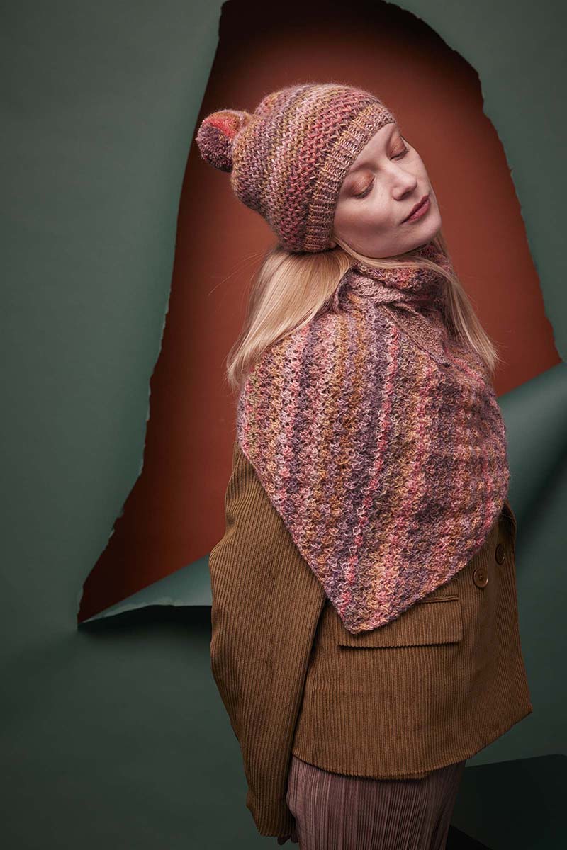 Châle 15 du catalogue Lang Yarns FAM 286 Collection