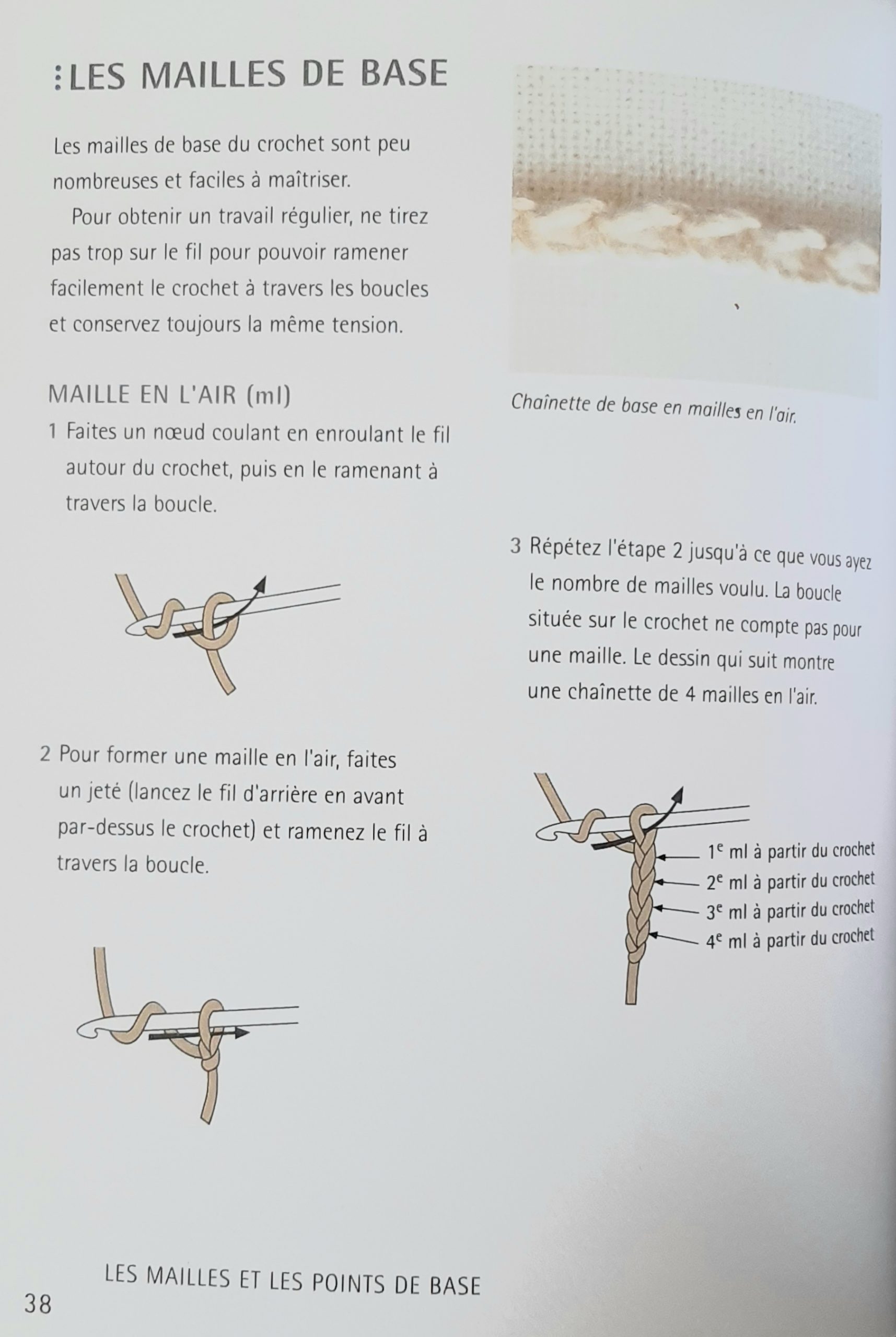 chaînette au crochet