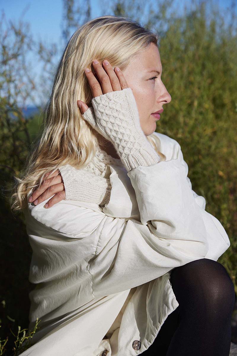 Mitaines Elisa catalogue Lang Yarns Punto 94 Cashmere Extra Lace