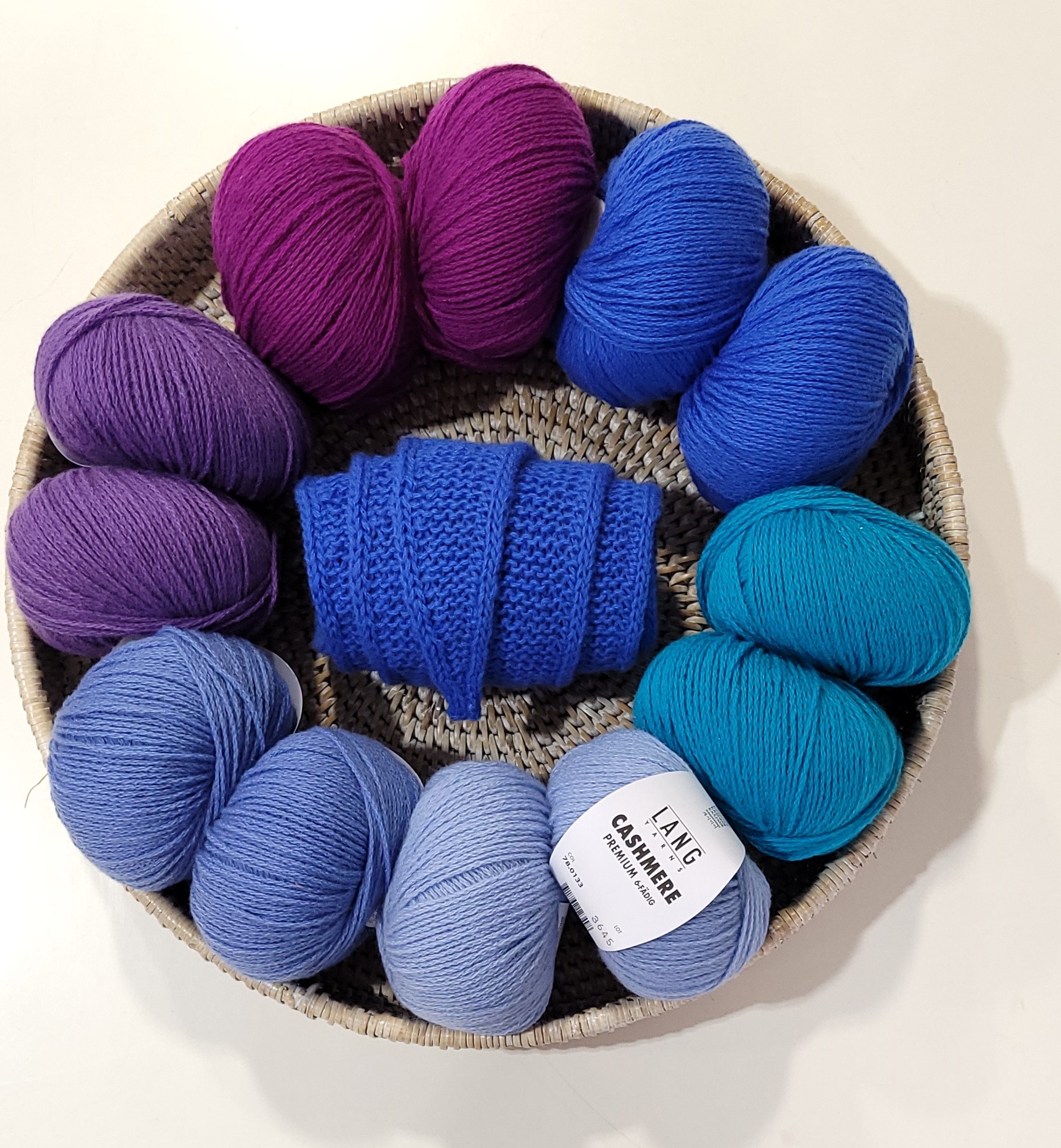 Sophie Scarf PetiteKnit laine Cashmere Premium Lang Yarns