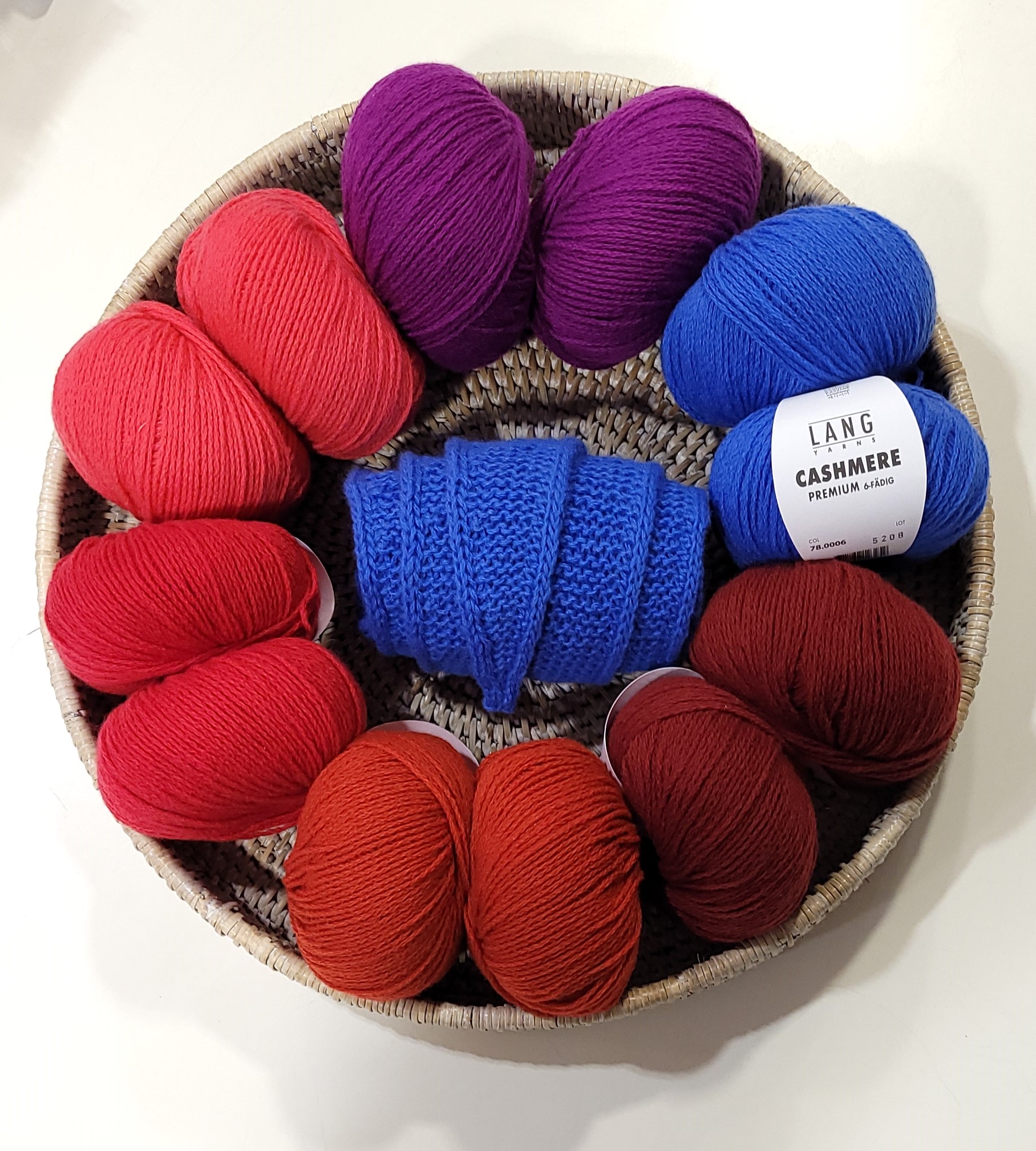 Sophie Scarf PetiteKnit laine Cashmere Premium Lang Yarns
