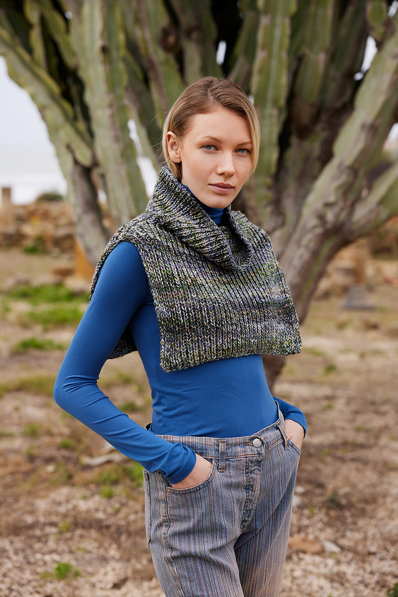 Col plastron 5 du catalogue Lang Yarns Punto 96