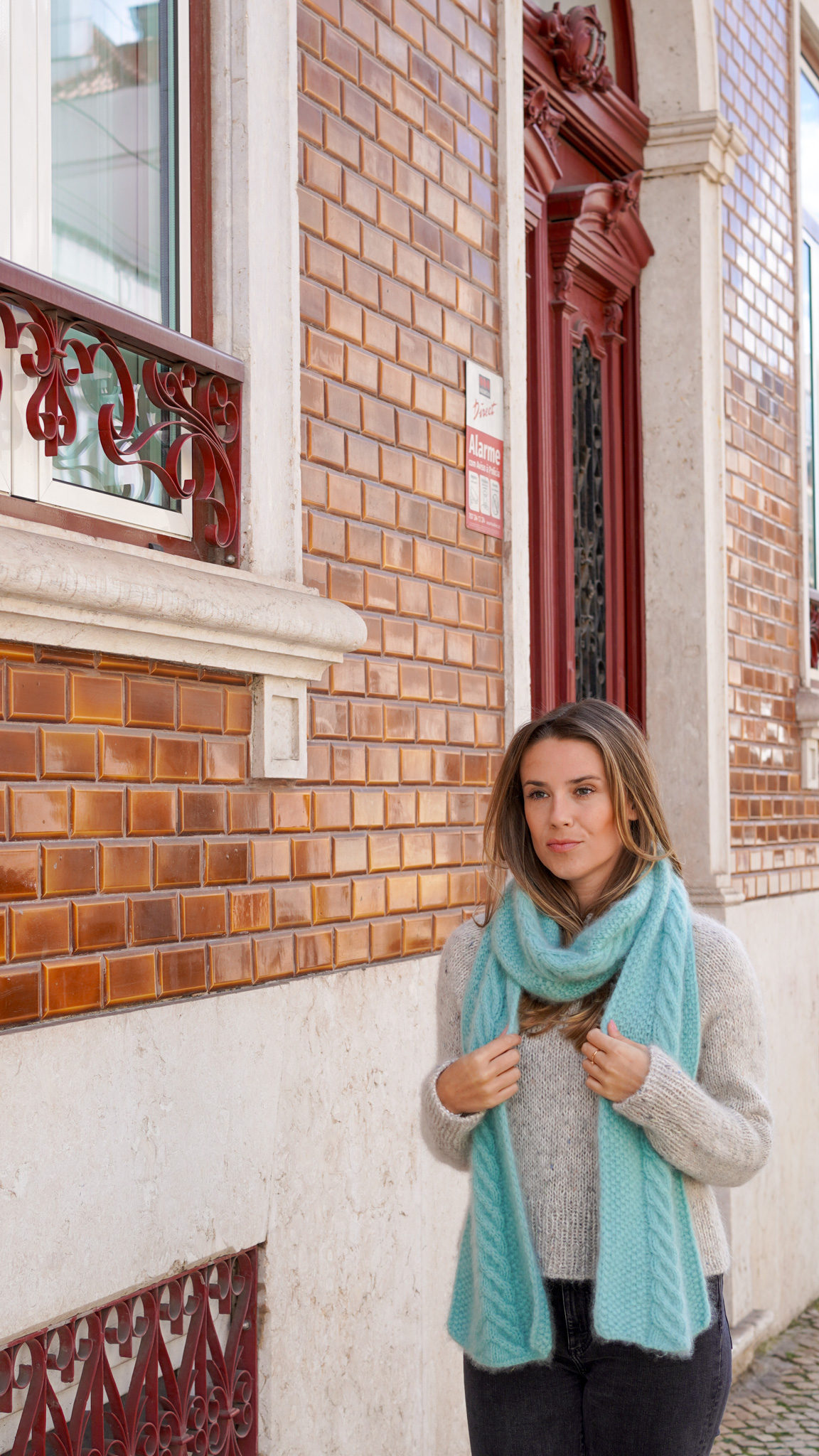 Echarpe Oceanvibes de Judith Jelena laine Cashmere Light Lang Yarns