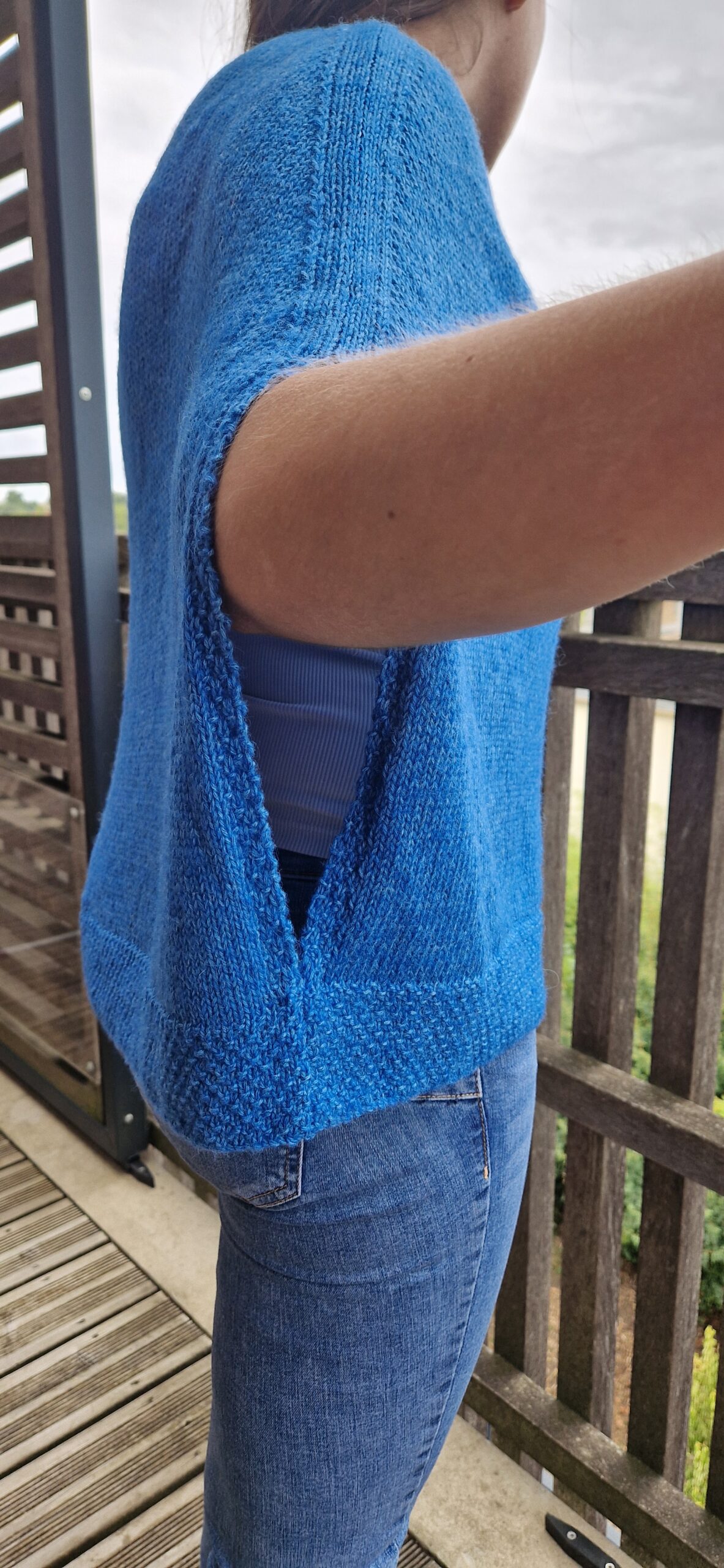 Pull ample en laine, coton et soie Regina de Lang Yarns