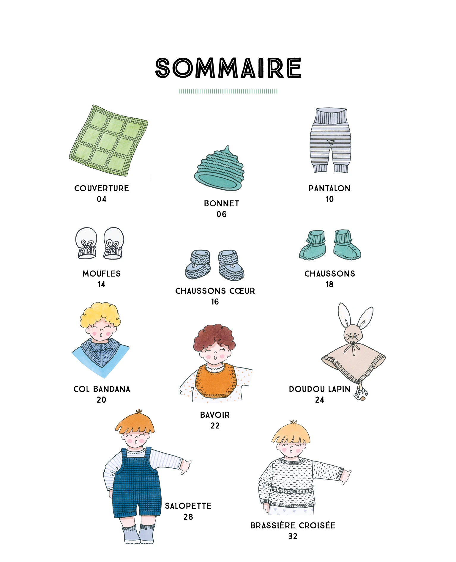 Livre tricoter un trousseau de naissance laines lang yarns de frederique alexandre