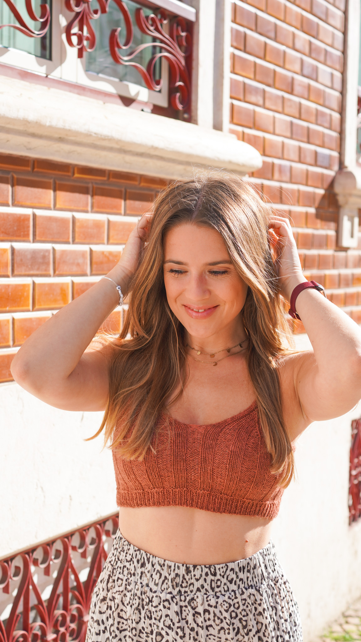 Crop-top Cakely Judith Jelena, laine, coton et yack Vaya de Lang Yarns