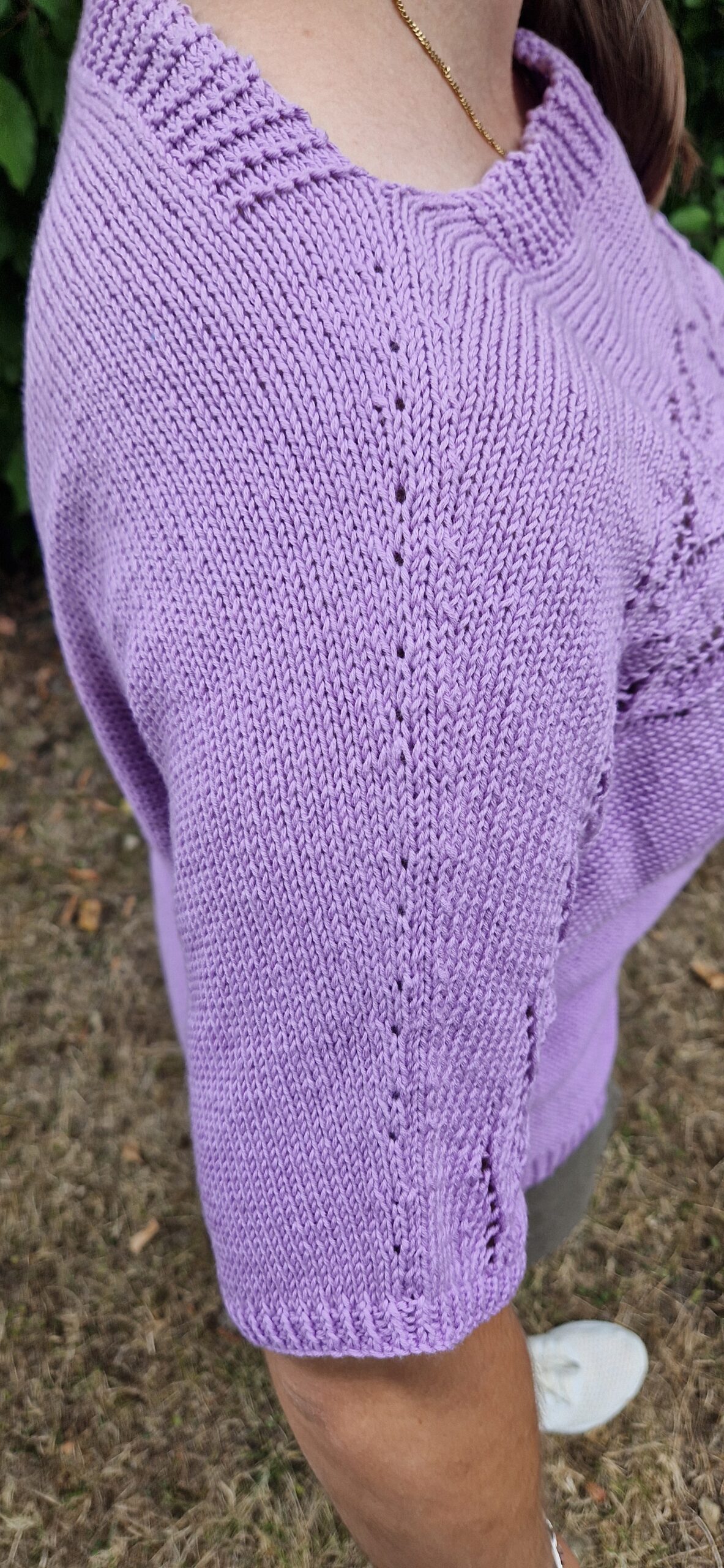 Pull ajouré en coton Baby Cotton, modèle 58 catalogue Lang Yarns FAM 276