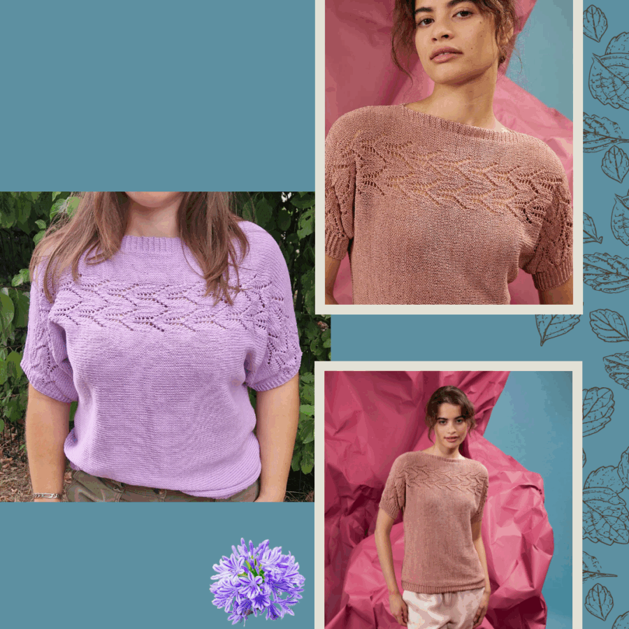 Pull ajouré en coton Baby Cotton, modèle 58 catalogue Lang Yarns FAM 276