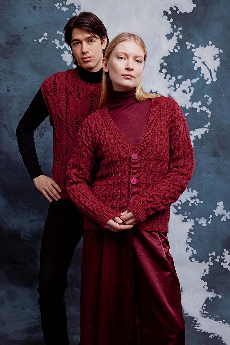 Gilet 49 catalogue Lang Yarns FAM 286 Collection