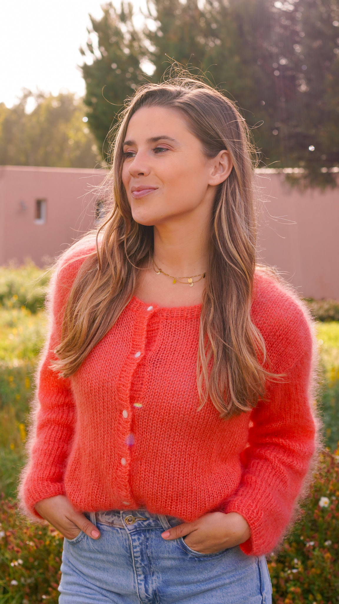 cardigan Lapa Judith Jelana laine Mohair Luxe Lang Yarns 1
