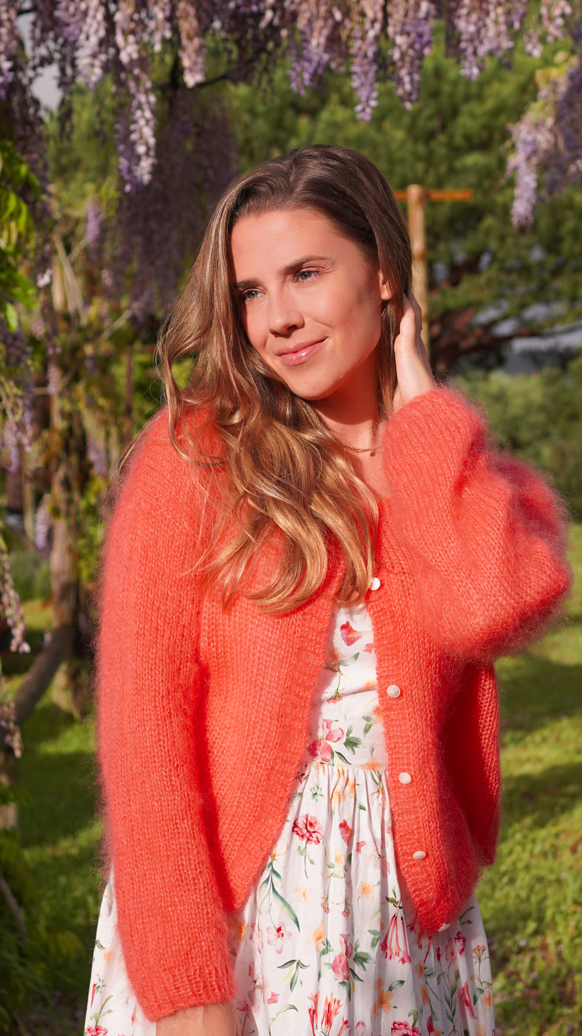 cardigan Lapa Judith Jelana laine Mohair Luxe Lang Yarns 1