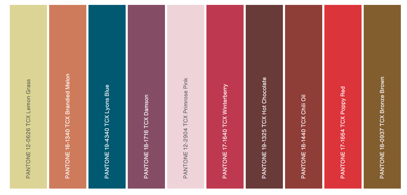 Couleurs automne hiver 2025-2026 New York