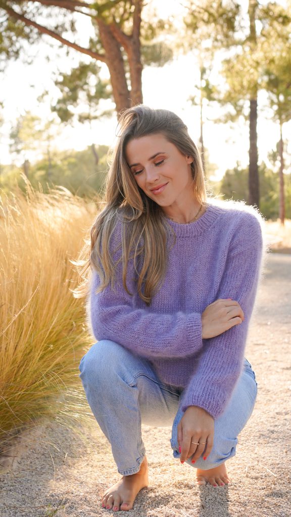 Pull lapa Judith Jelena laine Mohair Luxe Lang Yarns