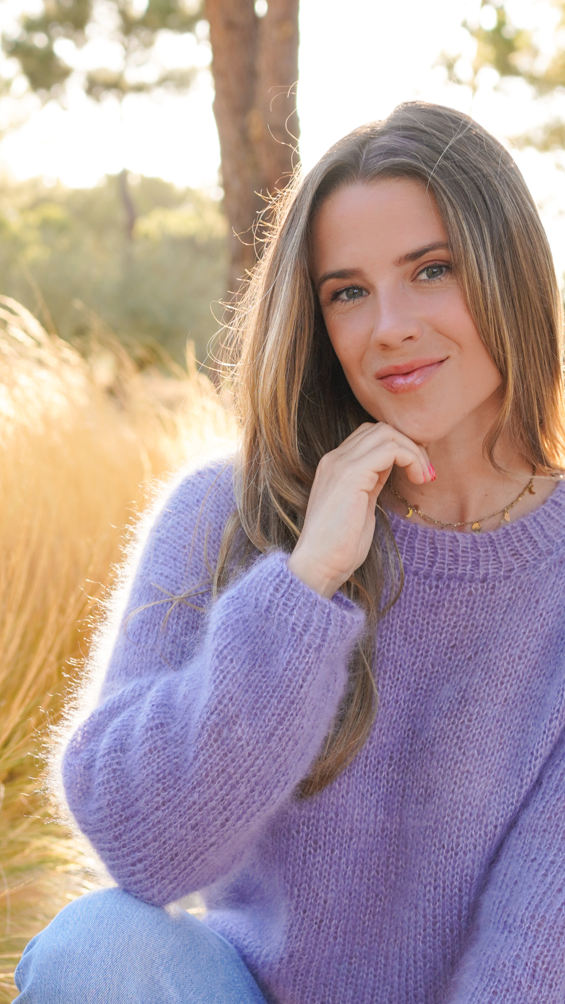 Pull lapa Judith Jelena laine Mohair Luxe Lang Yarns
