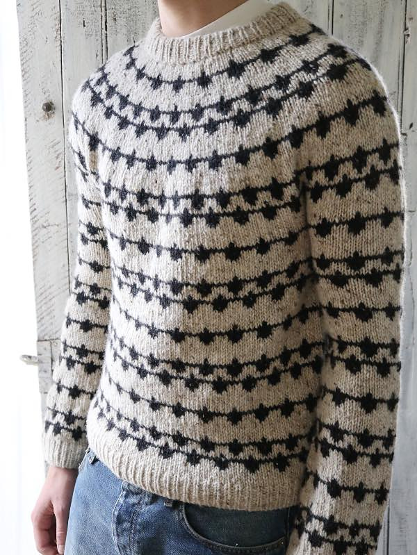 Pull Siw homme laine Donegal Tweed + Lang Yarns
