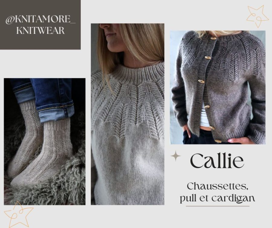 Callie cardigan, chaussettes et pull