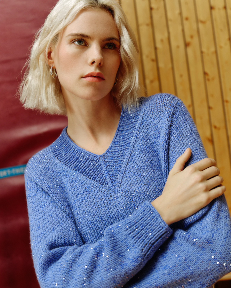 Pull Letizia en Merino+ et Paillettes
