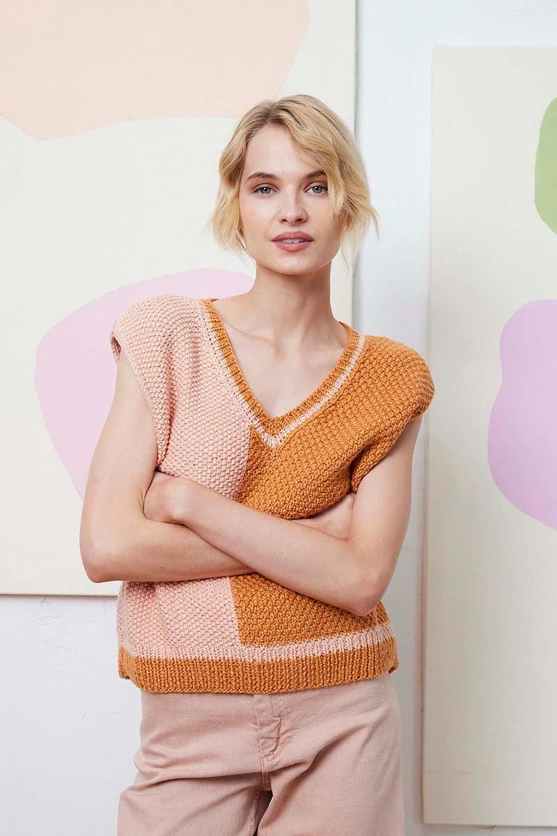 Pull sans manches 8 catalogue Lang Yarns FAM 288 Collection