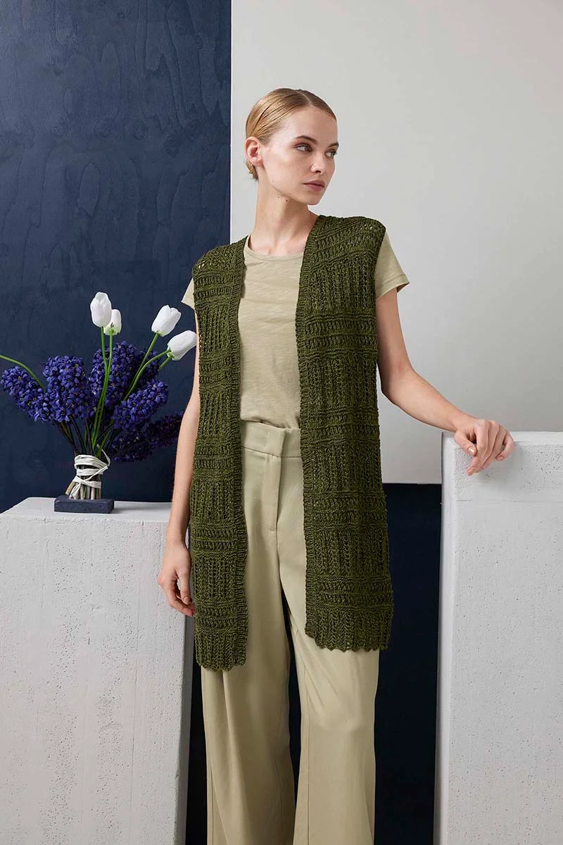 Gilet 26 catalogue Lang Yarns FAM 288 Collection