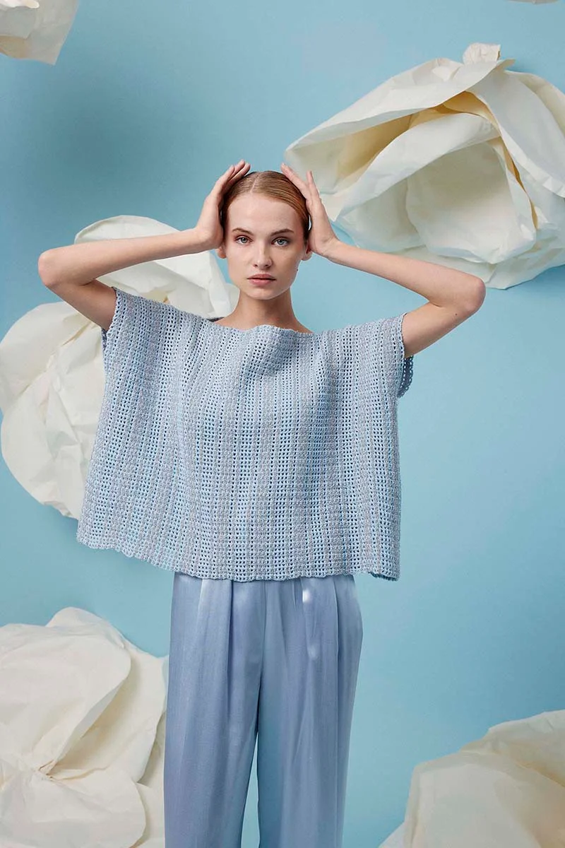 Pull sans manches 63 catalogue Lang Yarns FAM 288 Collection