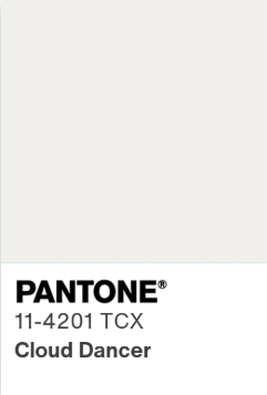 cloud dancer couleur pantone 2026
